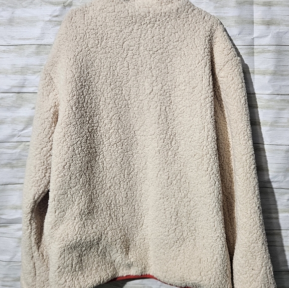 Cream Lego Sherpa Jacket with Red Trim and Blue Accents Kids - Picture 9 of 9